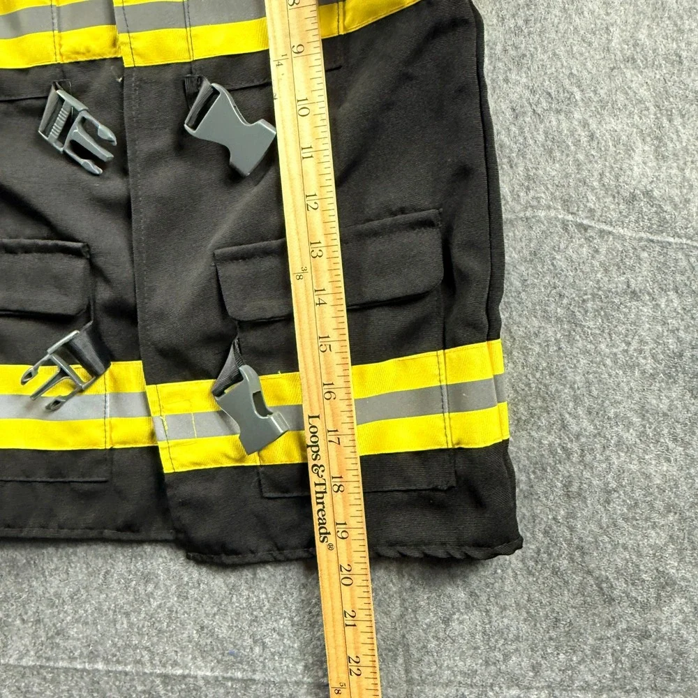 Disguise Kid's Halloween/Dress-Up Firefighter Costume Jacket Only M (8-10) - Picture 3 of 14